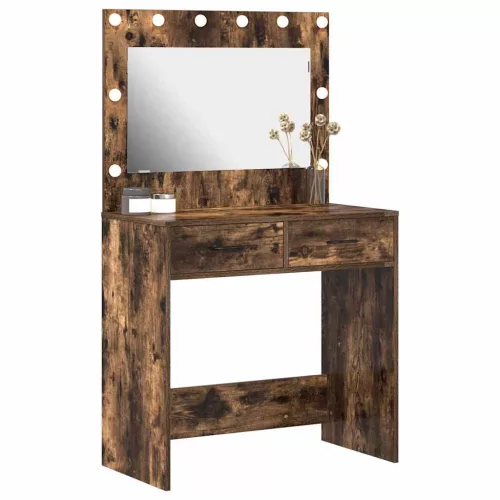 Sminkasztal fiókkal Füstölt tölgy 78.5 x 41 x 135 cm Faanyag