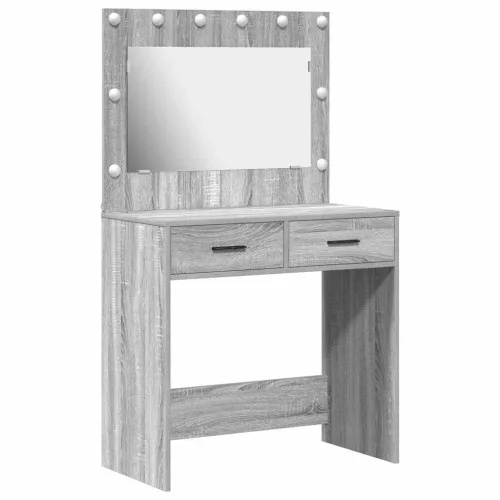Sminkasztal fiókkal Szürke sonoma 78.5 x 41 x 135 cm Faanyag