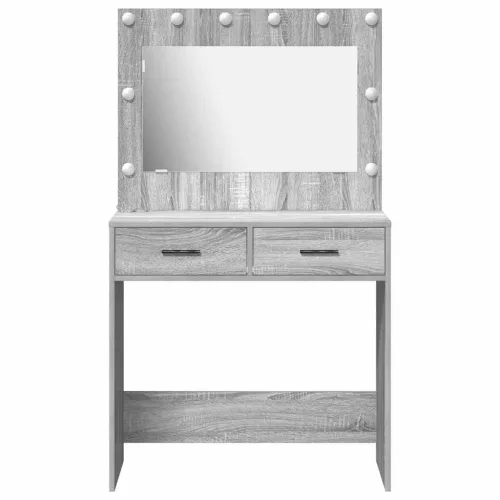 Sminkasztal fiókkal Szürke sonoma 78.5 x 41 x 135 cm Faanyag
