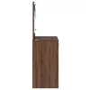Sminkasztal fiókkal barna tölgy 78.5 x 41 x 135 cm Faanyag