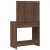 Sminkasztal fiókkal barna tölgy 78.5 x 41 x 135 cm Faanyag