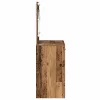 Sminkasztal fiókkal tükörrel Öreg fa 78.5 x 41 x 135 cm Faanyag