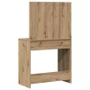 Sminkasztal fiókkal kézműves tölgy 78.5 x 41 x 135 cm Faanyag