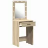 Sminkasztal fiókkal sonoma tölgy 50 x 41 x 135 cm Faanyag