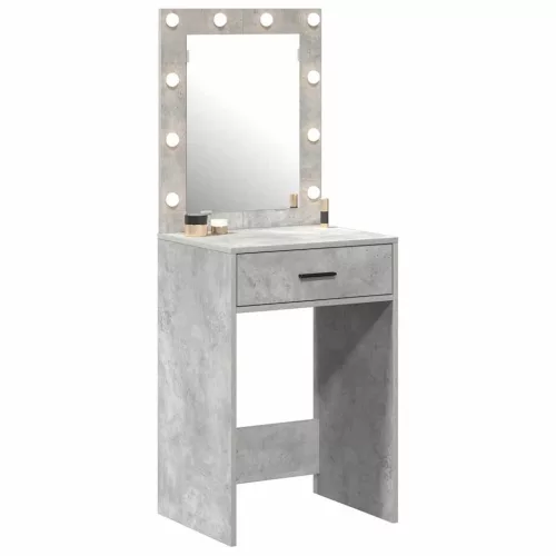 Sminkasztal fiókkal Beton szürke 50 x 41 x 135 cm Faanyag