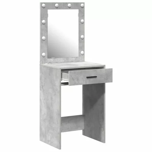 Sminkasztal fiókkal Beton szürke 50 x 41 x 135 cm Faanyag