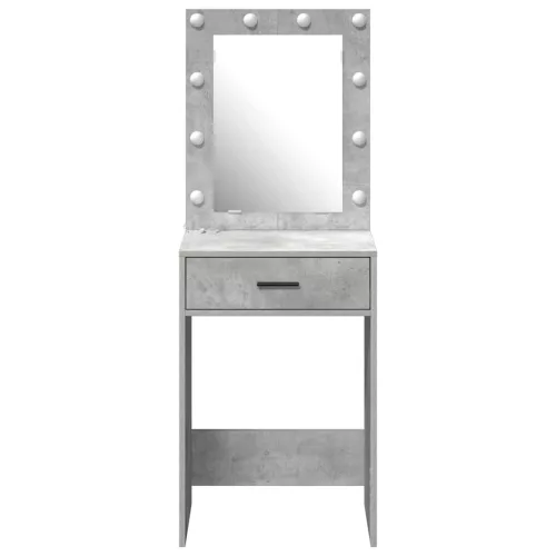 Sminkasztal fiókkal Beton szürke 50 x 41 x 135 cm Faanyag