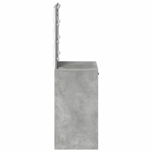 Sminkasztal fiókkal Beton szürke 50 x 41 x 135 cm Faanyag