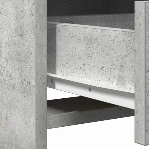 Sminkasztal fiókkal Beton szürke 50 x 41 x 135 cm Faanyag