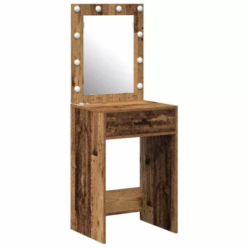 Sminkasztal fiókkal tárolóval Öreg fa 50 x 41 x 135 cm Faanyag