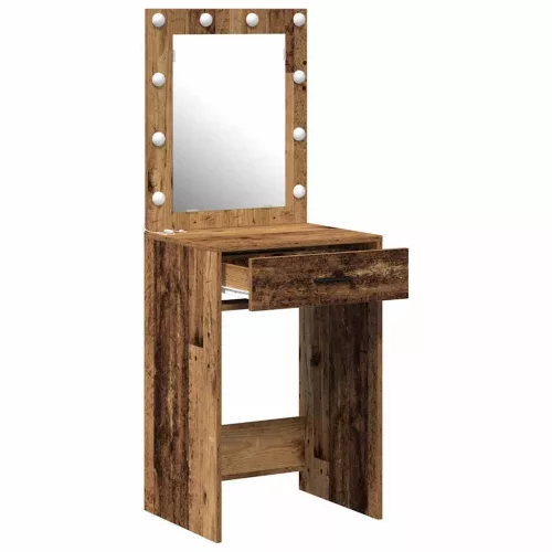 Sminkasztal fiókkal tárolóval Öreg fa 50 x 41 x 135 cm Faanyag