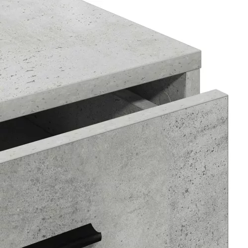 Széf fiókkal Beton szürke 40 x 41 x 75 cm Faanyag