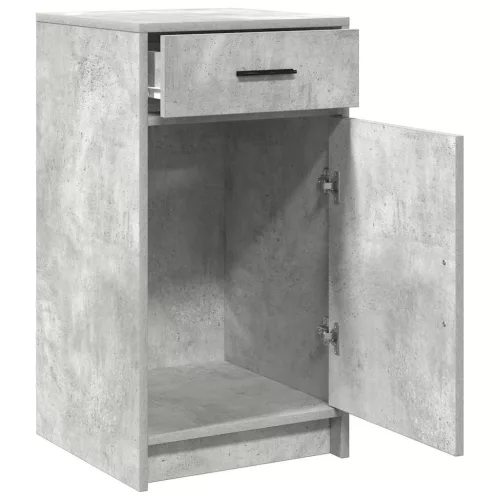 Széf fiókkal Beton szürke 40 x 40.5 x 75 cm Faanyag