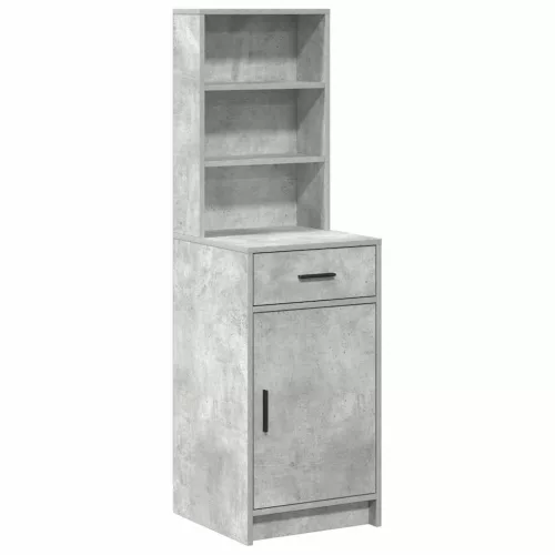 Magasfiú fiókkal Beton szürke 40 x 40,5 x 135 cm Faanyag