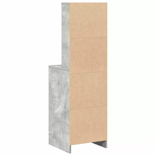 Magasfiú fiókkal Beton szürke 40 x 40,5 x 135 cm Faanyag