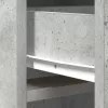 Magasfiú fiókkal Beton szürke 40 x 40,5 x 135 cm Faanyag