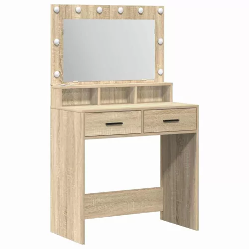 Sminktükör fiókkal sonoma tölgy 79 x 41 x 135 cm Faanyag