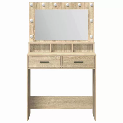 Sminktükör fiókkal sonoma tölgy 79 x 41 x 135 cm Faanyag
