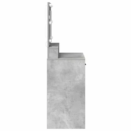 Sminktükör fiókkal Beton szürke 79 x 41 x 135 cm Faanyag