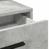 Sminktükör fiókkal Beton szürke 79 x 41 x 135 cm Faanyag