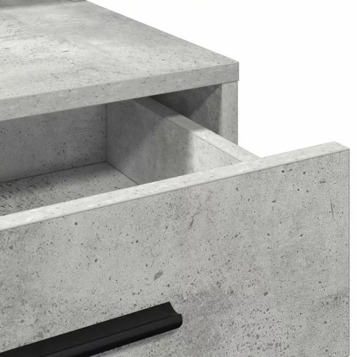Sminktükör fiókkal Beton szürke 79 x 41 x 135 cm Faanyag
