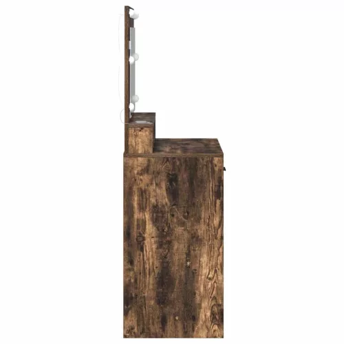 Sminktükör fiókkal Füstölt tölgy 79 x 41 x 135 cm Faanyag