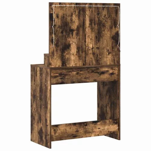 Sminktükör fiókkal Füstölt tölgy 79 x 41 x 135 cm Faanyag