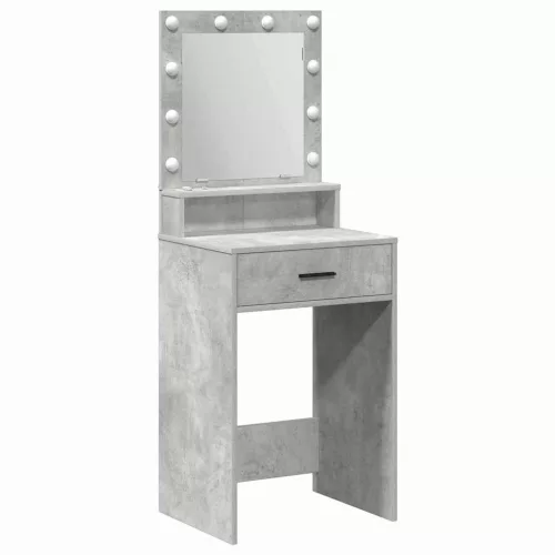 Sminktükör fiókkal Beton szürke 50 x 41 x 135 cm Faanyag