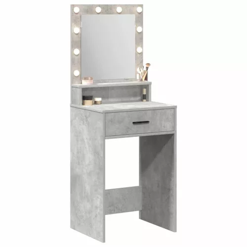 Sminktükör fiókkal Beton szürke 50 x 41 x 135 cm Faanyag