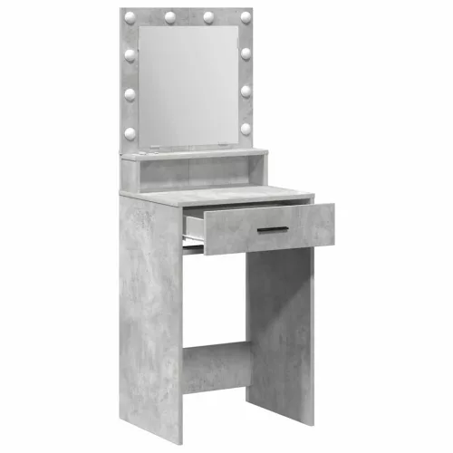 Sminktükör fiókkal Beton szürke 50 x 41 x 135 cm Faanyag