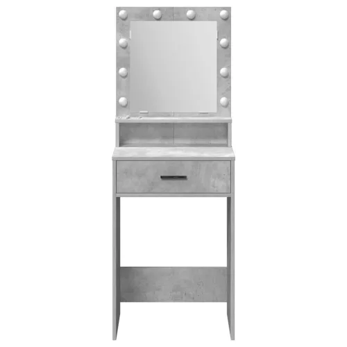 Sminktükör fiókkal Beton szürke 50 x 41 x 135 cm Faanyag