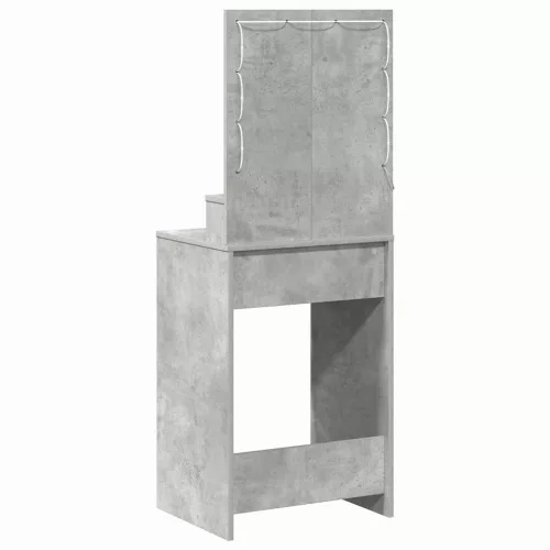 Sminktükör fiókkal Beton szürke 50 x 41 x 135 cm Faanyag