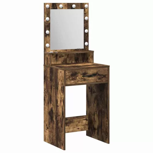 Sminktükör fiókkal Füstölt tölgy 50 x 41 x 135 cm Faanyag