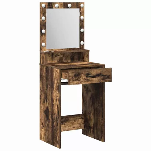 Sminktükör fiókkal Füstölt tölgy 50 x 41 x 135 cm Faanyag
