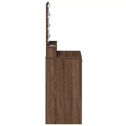 Sminktükör fiókkal barna tölgy 50 x 41 x 135 cm Faanyag