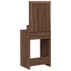 Sminktükör fiókkal barna tölgy 50 x 41 x 135 cm Faanyag
