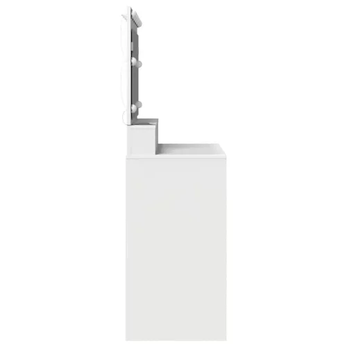 Sminkasztal polcokkal tárolóval Fehér 100 x 41 x 135 cm Faanyag