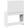 Sminkasztal polcokkal tárolóval Fehér 100 x 41 x 135 cm Faanyag