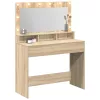 Sminkasztal polcokkal sonoma tölgy 100 x 41 x 135 cm Faanyag