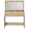 Sminkasztal polcokkal sonoma tölgy 100 x 41 x 135 cm Faanyag