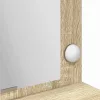 Sminkasztal polcokkal sonoma tölgy 100 x 41 x 135 cm Faanyag