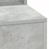 Sminkasztal polcokkal Beton szürke 100 x 41 x 135 cm Faanyag