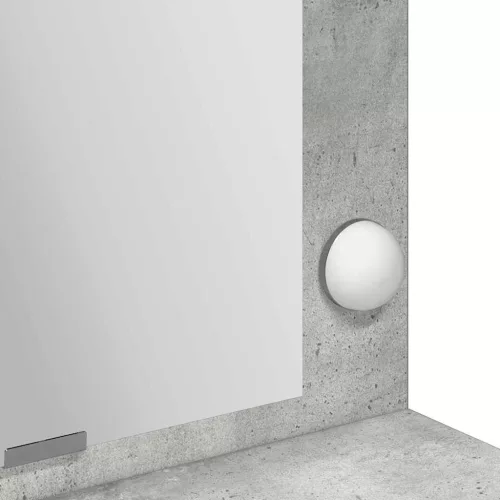 Sminkasztal polcokkal Beton szürke 100 x 41 x 135 cm Faanyag