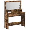Sminkasztal polcokkal Füstölt tölgy 100 x 41 x 135 cm Faanyag