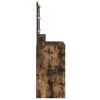 Sminkasztal polcokkal Füstölt tölgy 100 x 41 x 135 cm Faanyag