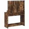 Sminkasztal polcokkal Füstölt tölgy 100 x 41 x 135 cm Faanyag