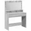 Sminkasztal polcokkal Szürke sonoma 100 x 41 x 135 cm Faanyag