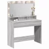 Sminkasztal polcokkal Szürke sonoma 100 x 41 x 135 cm Faanyag