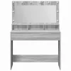 Sminkasztal polcokkal Szürke sonoma 100 x 41 x 135 cm Faanyag