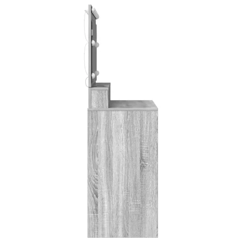 Sminkasztal polcokkal Szürke sonoma 100 x 41 x 135 cm Faanyag